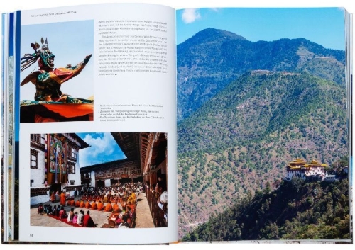 Buchcover und Innenansicht für das Buch: Wanderlust Himalaya
