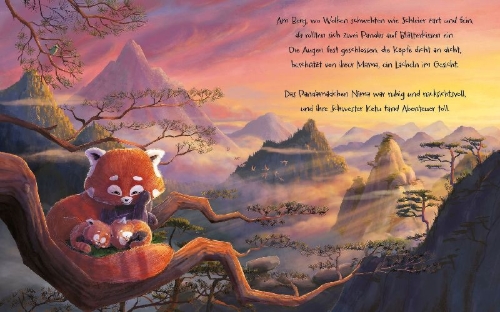 Buchcover und Innenansicht für das Buch: The Pandas Who Promised