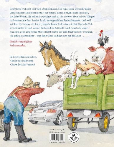 Buchcover und Innenansicht für das Buch: Bauer Beck Geschichten vom Bauernhof