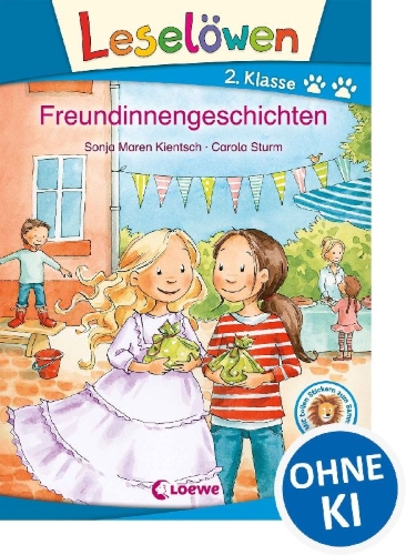 Buchcover und Innenansicht für das Buch: Leselöwen 2. Klasse - Freundinnengeschichten
