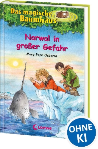Buchcover und Innenansicht für das Buch: Narwhal on a Sunny Night