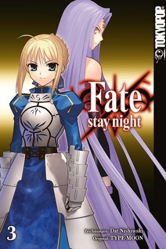 Buchcover und Innenansicht für das Buch: FATE/Stay Night 03