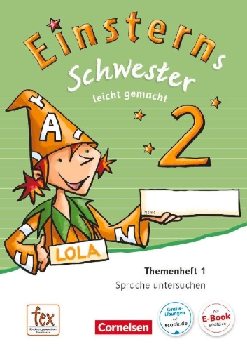 Buchcover und Innenansicht für das Buch: Einsterns Schwester - Sprache und Lesen 2. Schuljahr - Themenheft 1: Sprache untersuchen