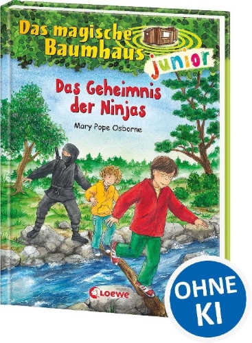 Buchcover und Innenansicht für das Buch: Das magische Baumhaus junior 05 - Das Geheimnis der Ninjas
