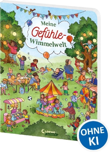 Buchcover und Innenansicht für das Buch: Meine Gefühle-Wimmelwelt