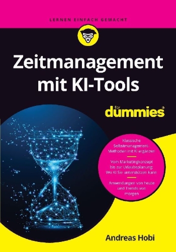 Buchcover und Innenansicht für das Buch: Zeitmanagement mit KI-Tools für Dummies