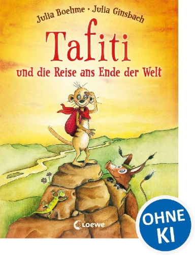 Buchcover und Innenansicht für das Buch: Tafiti und die Reise ans Ende der Welt