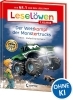 Buchcover und Innenansicht für das Buch: Leselöwen 1. Klasse - Der Wettkampf der Monstertrucks