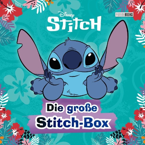 Buchcover und Innenansicht für das Buch: Disney Stitch: Die große Stitch-Box