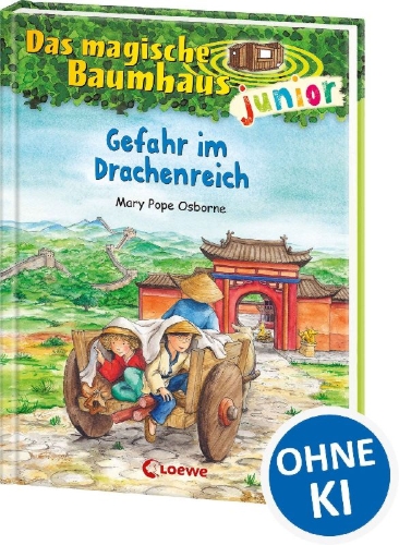 Buchcover und Innenansicht für das Buch: Das magische Baumhaus junior 14 - Gefahr im Drachenreich
