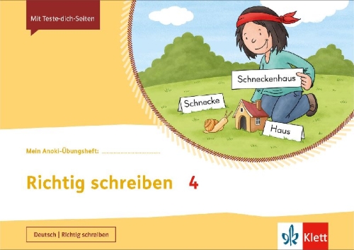 Buchcover und Innenansicht für das Buch: Richtig schreiben 4. Übungsheft Klasse 4