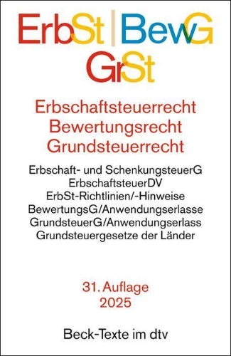 Buchcover und Innenansicht für das Buch: Erbschaftsteuerrecht / Bewertungsrecht / Grundsteuerrecht