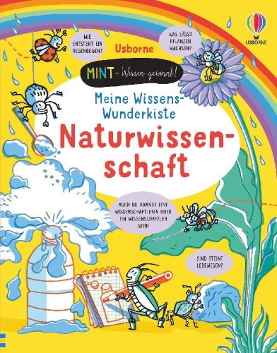 Buchcover und Innenansicht für das Buch: MINT - Wissen gewinnt! Meine Wissens-Wunderkiste: Naturwissenschaft