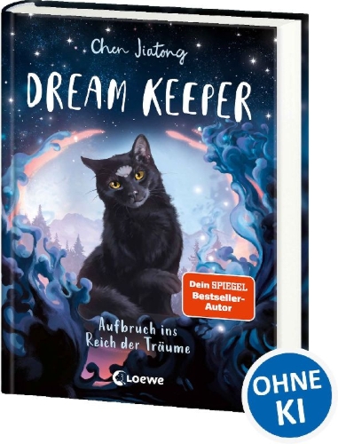 Buchcover und Innenansicht für das Buch: The Dream Maker and the Dream Guiding Cat (OT)