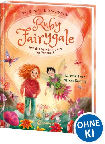 Buchcover und Innenansicht für das Buch: Ruby Fairygale und das Geheimnis aus der Feenwelt (Erstlese-Reihe, Band 2)