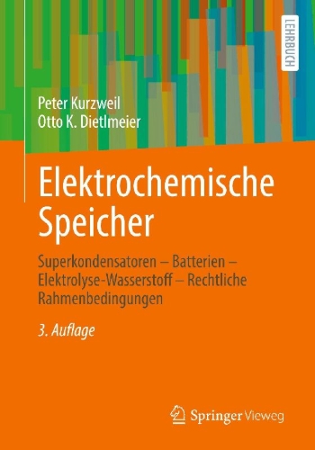 Buchcover und Innenansicht für das Buch: Elektrochemische Speicher