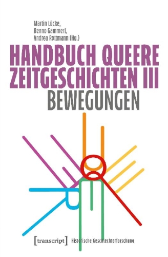 Buchcover und Innenansicht für das Buch: Handbuch Queere Zeitgeschichten III