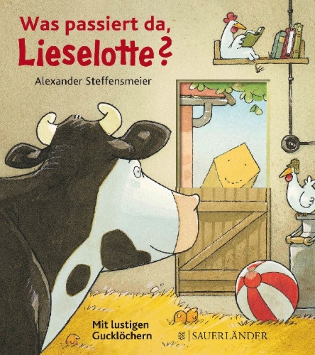 Buchcover und Innenansicht für das Buch: Was passiert da, Lieselotte?