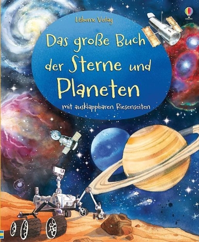 Buchcover und Innenansicht für das Buch: Das große Buch der Sterne und Planeten