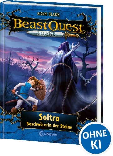 Buchcover und Innenansicht für das Buch: Beast Quest Legend (Band 9) - Soltra, Beschwörerin der Steine