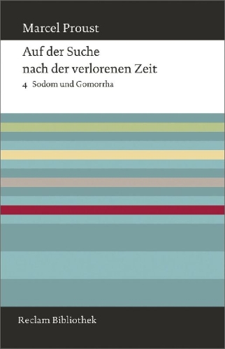 Buchcover und Innenansicht für das Buch: Auf der Suche nach der verlorenen Zeit. Band 4: Sodom und Gomorrha