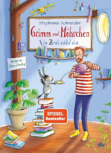Buchcover und Innenansicht für das Buch: Grimm und Möhrchen - Ein Zesel zieht ein