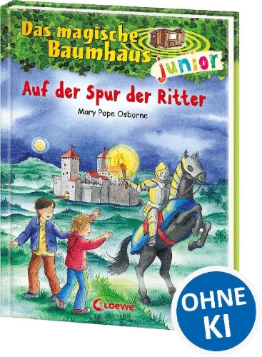 Buchcover und Innenansicht für das Buch: Das magische Baumhaus junior 02 - Auf der Spur der Ritter
