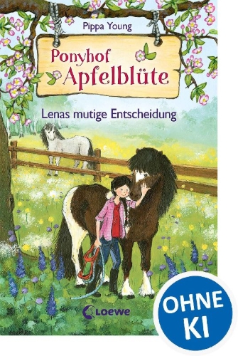 Buchcover und Innenansicht für das Buch: Ponyhof Apfelblüte 11 - Lenas mutige Entscheidung
