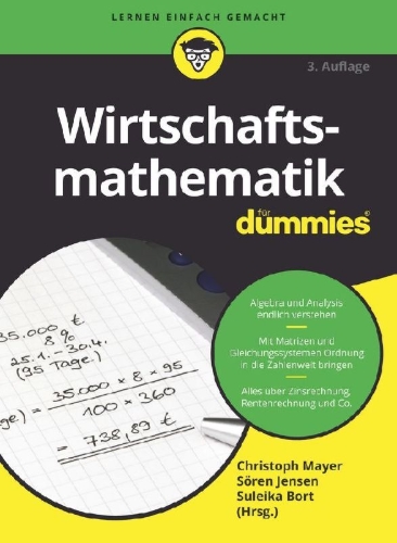 Buchcover und Innenansicht für das Buch: Wirtschaftsmathematik für Dummies
