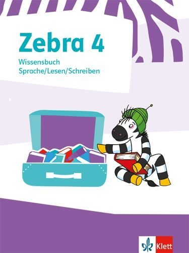 Buchcover und Innenansicht für das Buch: Zebra 4. Wissensbuch Klasse 4
