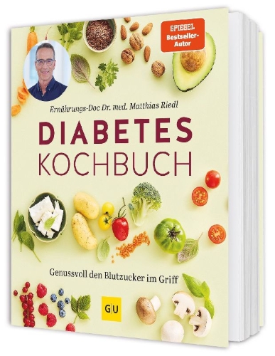 Buchcover und Innenansicht für das Buch: Diabetes-Kochbuch
