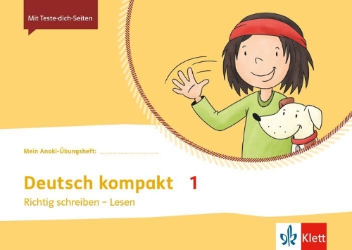 Buchcover und Innenansicht für das Buch: Mein Anoki-Übungsheft Deutsch kompakt 1. Übungsheft Klasse 1