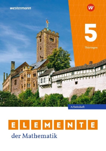 Buchcover und Innenansicht für das Buch: Elemente der Mathematik SI. Arbeitsheft mit Lösungen 5. Für Thüringen