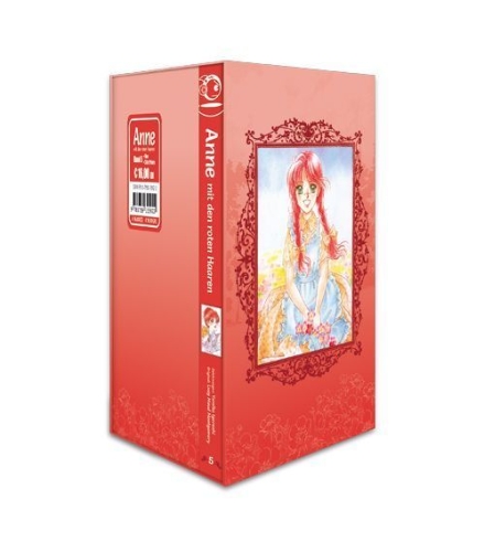 Buchcover und Innenansicht für das Buch: Anne mit den roten Haaren 05 + Box