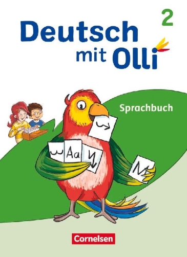 Buchcover und Innenansicht für das Buch: Deutsch mit Olli 2. Schuljahr. Sprachbuch mit Lernentwicklungsheft