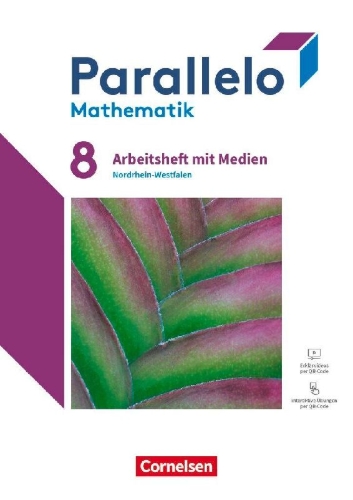 Buchcover und Innenansicht für das Buch: Parallelo 8. Schuljahr - Nordrhein-Westfalen - Ausgabe 2022 - Arbeitsheft mit Medien und Lösungen
