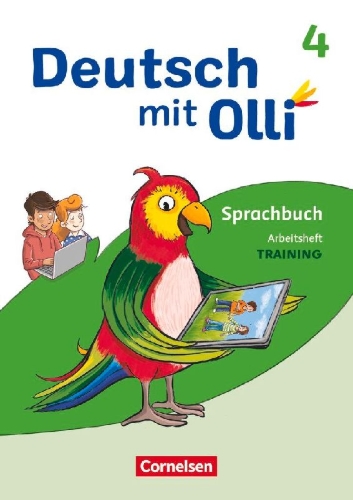 Buchcover und Innenansicht für das Buch: Deutsch mit Olli Sprache 2-4 4. Schuljahr. Arbeitsheft - Training: Rechtschreibung und Grammatik