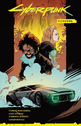 Buchcover und Innenansicht für das Buch: Cyberpunk 2077: Kickdown 1-4
