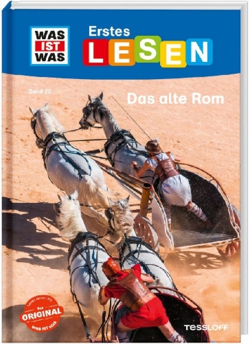 Buchcover und Innenansicht für das Buch: WAS IST WAS Erstes Lesen Band 23. Das alte Rom