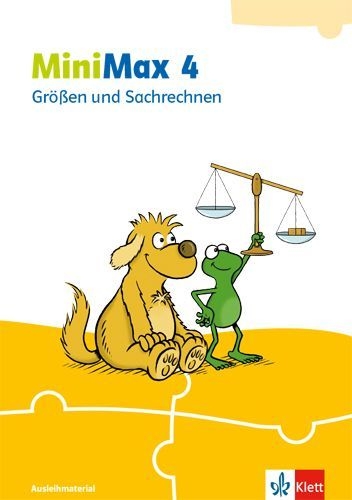 Buchcover und Innenansicht für das Buch: MiniMax 4. Themenheft Größen und Sachrechnen - Ausleihmaterial Klasse 4