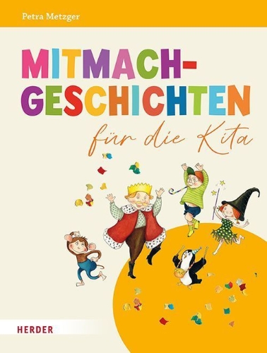 Buchcover und Innenansicht für das Buch: Mitmachgeschichten für die Kita