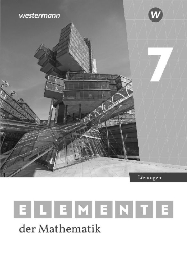 Buchcover und Innenansicht für das Buch: Elemente der Mathematik SI 7. Lösungen. Ausgabe für Niedersachsen