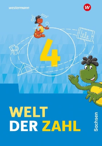 Buchcover und Innenansicht für das Buch: Welt der Zahl 4. Schulbuch. Für Sachsen