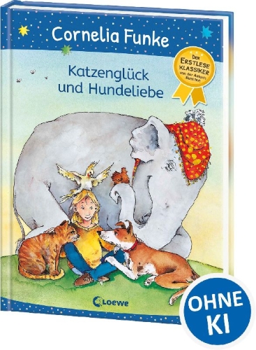 Buchcover und Innenansicht für das Buch: Katzenglück und Hundeliebe