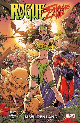 Buchcover und Innenansicht für das Buch: Rogue: The Savage Land (2025) #1-#5