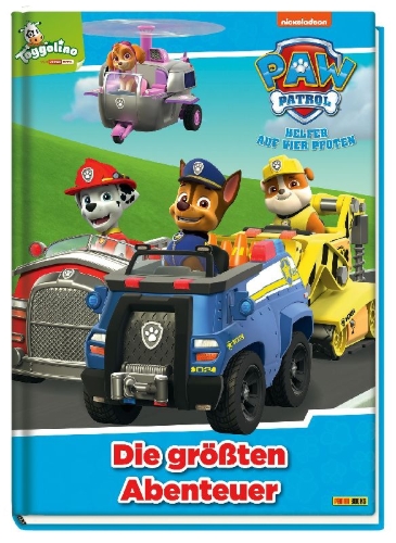 Buchcover und Innenansicht für das Buch: PAW Patrol: Die größten Abenteuer