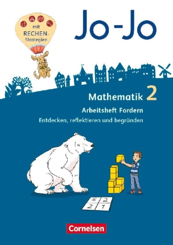 Buchcover und Innenansicht für das Buch: Jo-Jo Mathematik 2. Schuljahr - Arbeitsheft Fordern