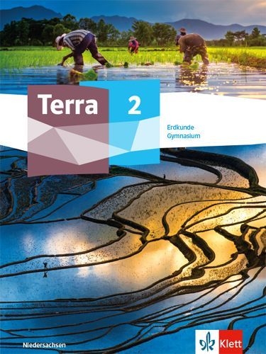 Buchcover und Innenansicht für das Buch: Terra Erdkunde 2. Schulbuch Klasse 7/8. Ausgabe Niedersachsen Gymnasium