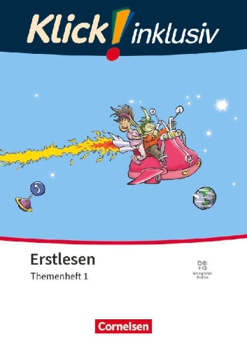 Buchcover und Innenansicht für das Buch: Klick! Erstlesen 1.-4. Schuljahr - Grundschule/Förderschule - Themenhefte für Lernende mit Förderbedarf - Themenheft 1