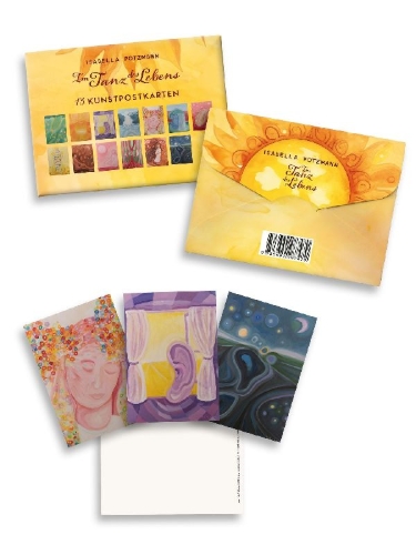 Buchcover und Innenansicht für das Buch: Postkarten-Set Im Tanz des Lebens